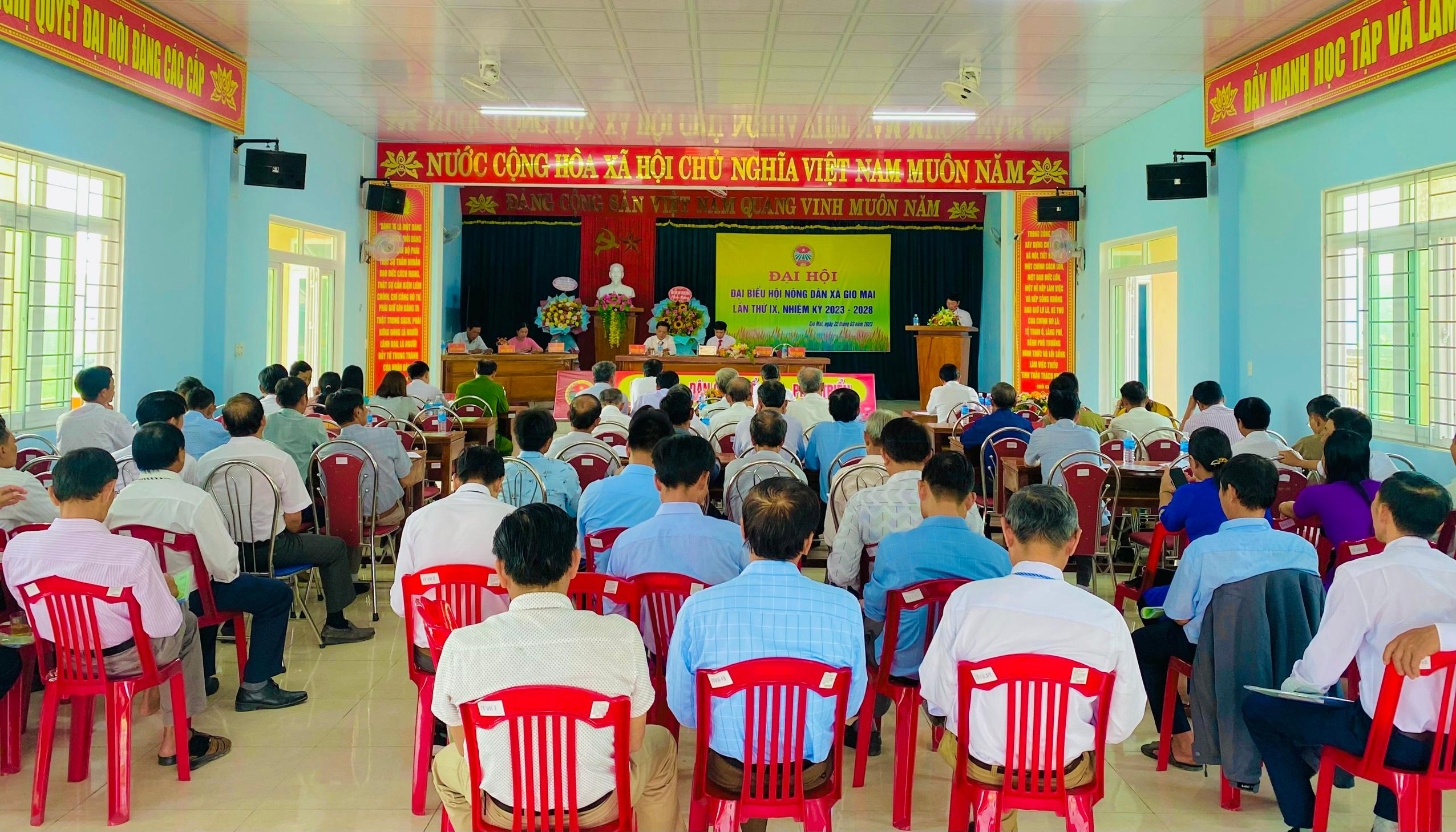 Đại hội đại biểu Hội Nông dân xã Gio Mai lần thứ IX, nhiệm kỳ 2023 - 2028